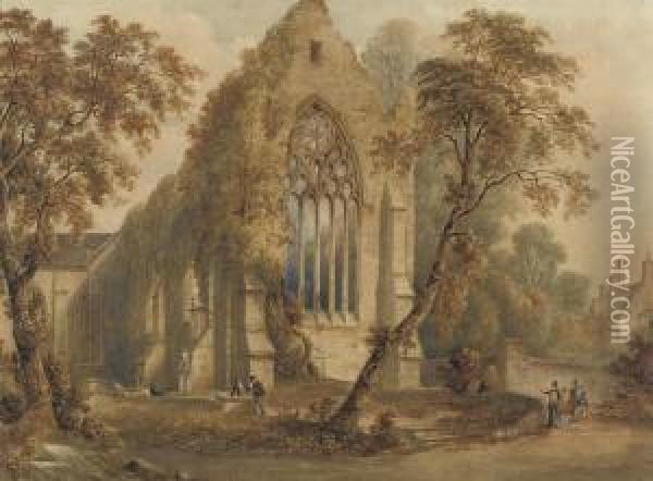 St. Mary's Collegiate Church Oil Painting - Robert Lowe Stopford