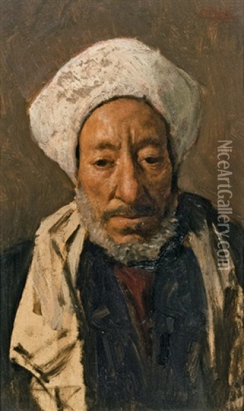 Kaufmann Von Cairo Oil Painting - Carl Leopold Mueller