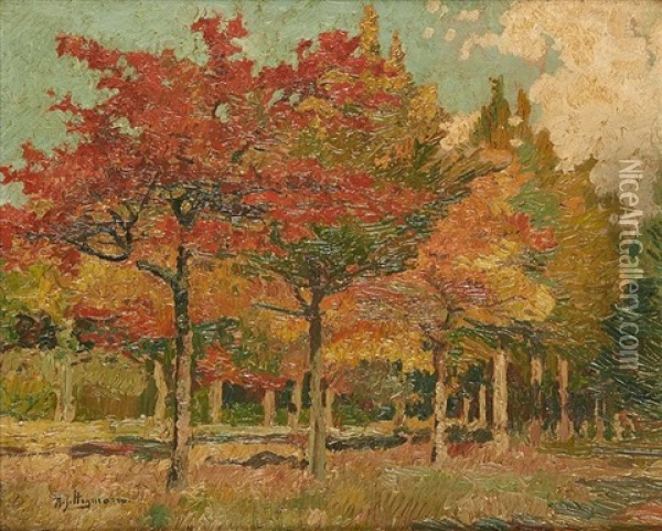 Les Premieres Couleurs De L'automne Oil Painting - Adriaan Josef Heymans