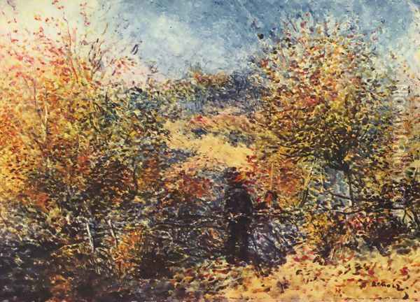Spring Landscape Oil Painting - Pierre Auguste Renoir