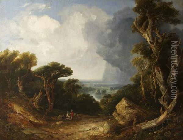 A View On The Boyne Oil Painting - William Guy Wall