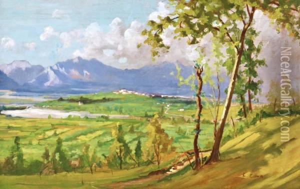 Paesaggio Oil Painting - Luigi Cima