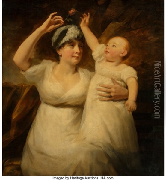 Mrs. Graham Young And Child Oil Painting - Sir Henry Raeburn