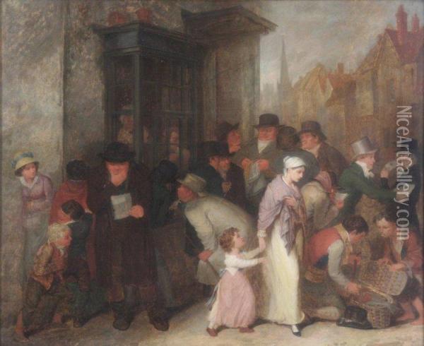 The Post Office, Letters Of Grief And Joy Oil Painting - Edward Villiers Rippingille