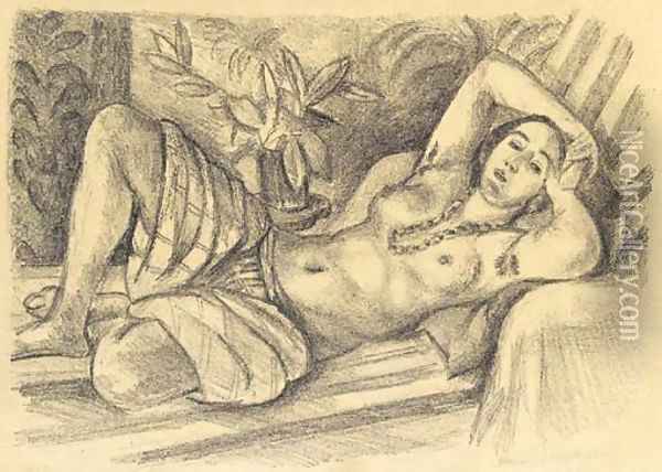 Odalisque au magnolia Oil Painting - Henri Matisse