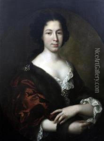 Portrait Of Mrs Peter Beesley Oil Painting - Paul Mignard