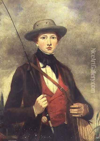 Boy with a Fishing Rod Oil Painting - Sir David Wilkie