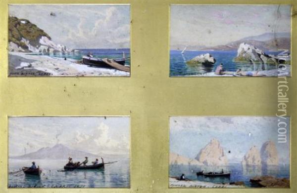 Views Of Capri Oil Painting - Edward Binyon