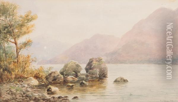 Loch Scene Oil Painting - Alexander Williams