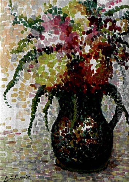 Fleurs Dans Un Vase Oil Painting - Lucie Cousturier