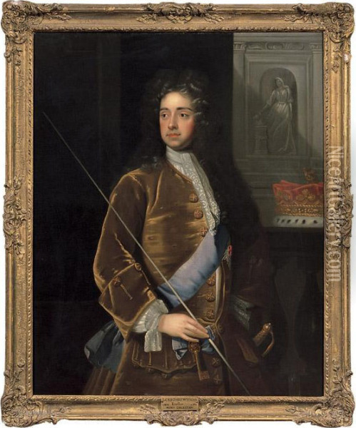Ritratto Di Lord Schrewsbury Oil Painting - Sir Godfrey Kneller