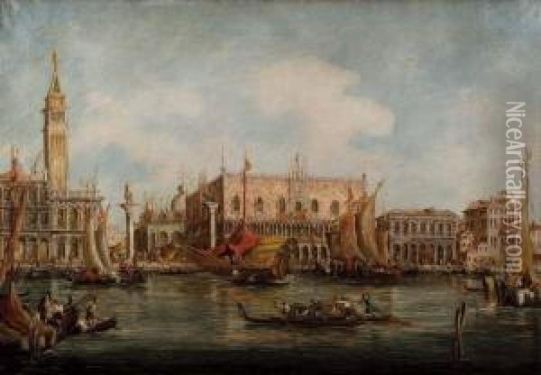 Venezia Oil Painting - Giuseppe Ponga