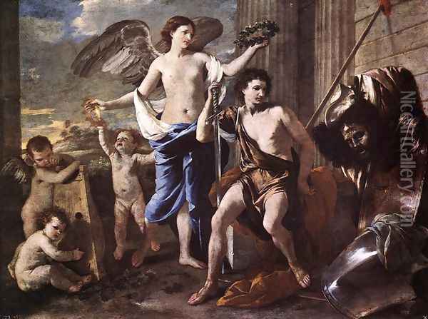 The Triumph of David 1627-30 Oil Painting - Nicolas Poussin