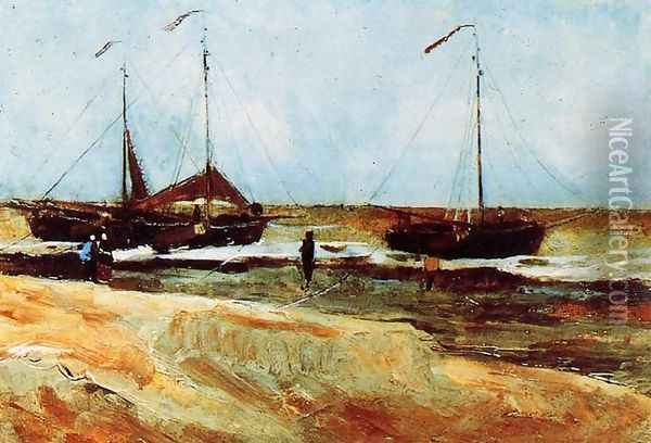 The Beach at Scheveningen in Calm Weather Oil Painting - Vincent Van Gogh