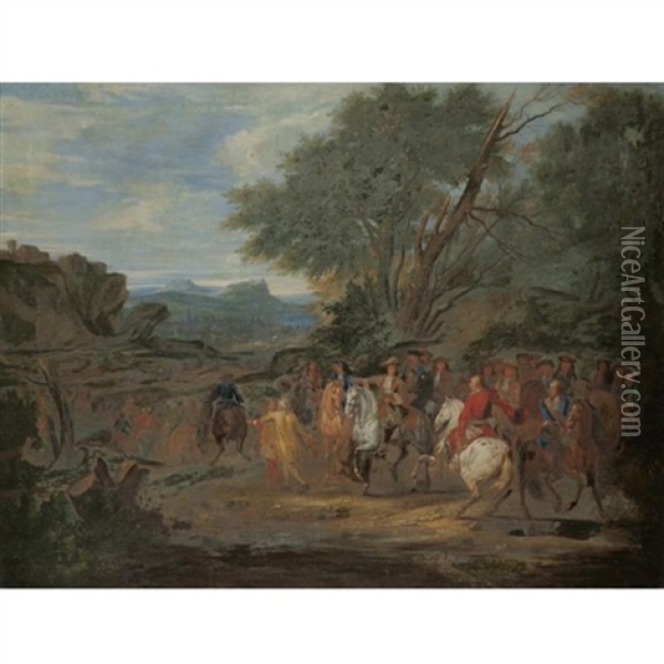 The Taking Of Leeuwe, 4th May 1678 Oil Painting - Adam Frans van der Meulen