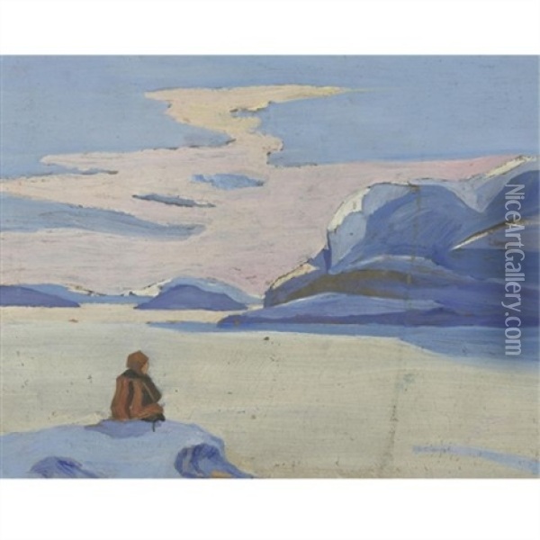 Waiting Oil Painting - Nikolai Konstantinovich Roerich