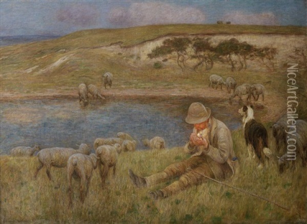Peaceful Rest Oil Painting - Edward Stott