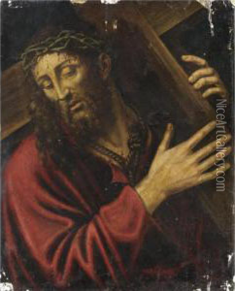 Cristo Portacroce Oil Painting - Sodoma