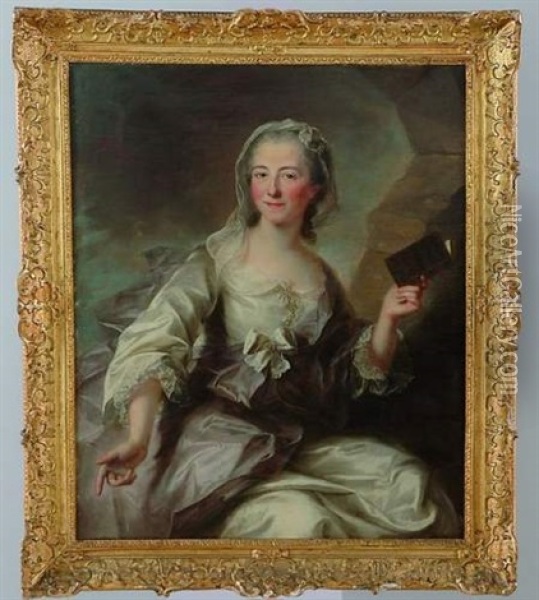 Portrait De La Comtesse De La Ferriere Oil Painting - Marianne Loir