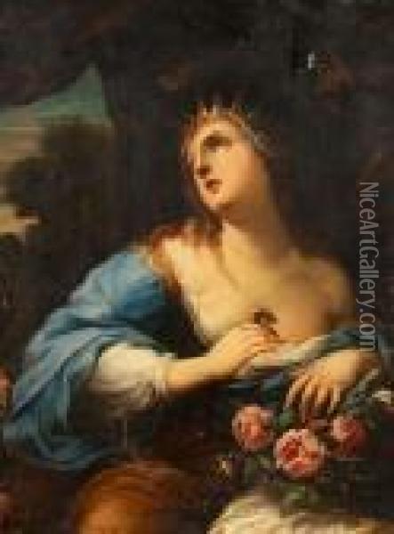 Cleopatra Oil Painting - Luca Giordano