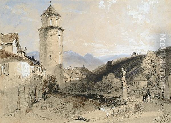 Feildkirk, Tyrol Oil Painting - James Duffield Harding