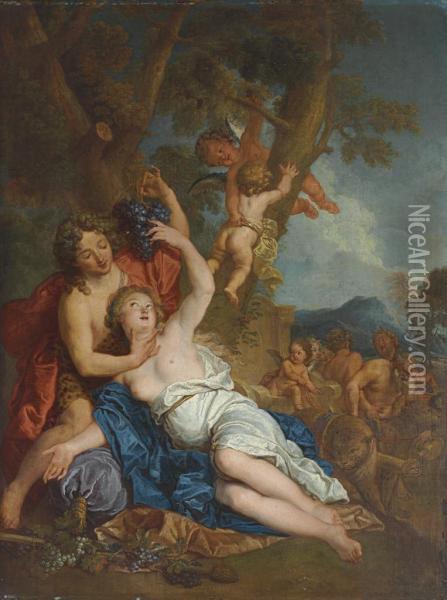 Bacchus And Ariadne Oil Painting - Francois Marot