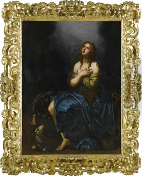 Saint Agnes Oil Painting - Giovanni Biliverti
