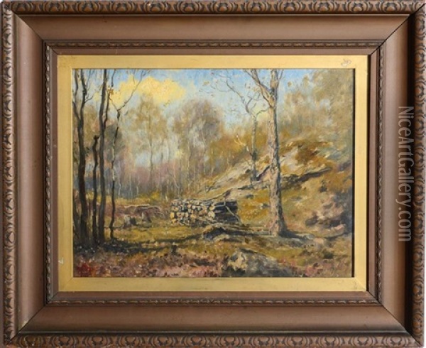 Adirondack Scene Oil Painting - Henry Ward Ranger