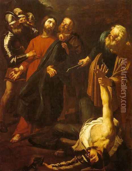 The Capture of Christ with the Malchus Episode Oil Painting - Dirck Van Baburen