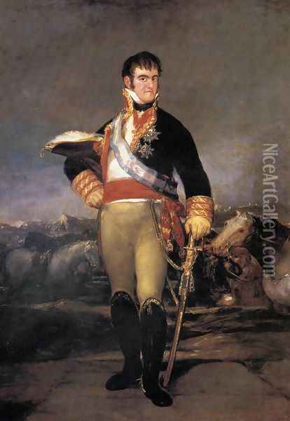 Portrait of Ferdinand VII Oil Painting - Francisco De Goya y Lucientes