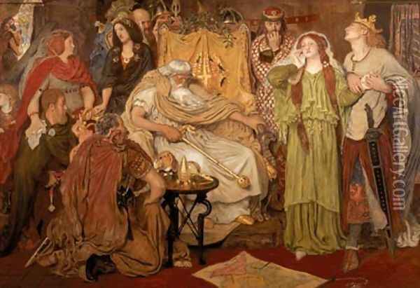 Cordelia's Portion Oil Painting - Ford Madox Brown