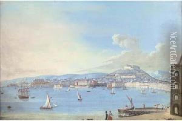 The Bay Of Naples Oil Painting - Francesco Zerillo