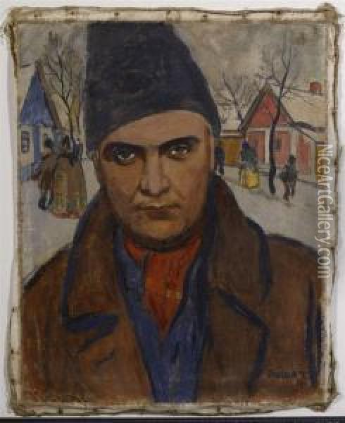 Portrait Eines Ungarns. Oil Painting - Tibor Polya