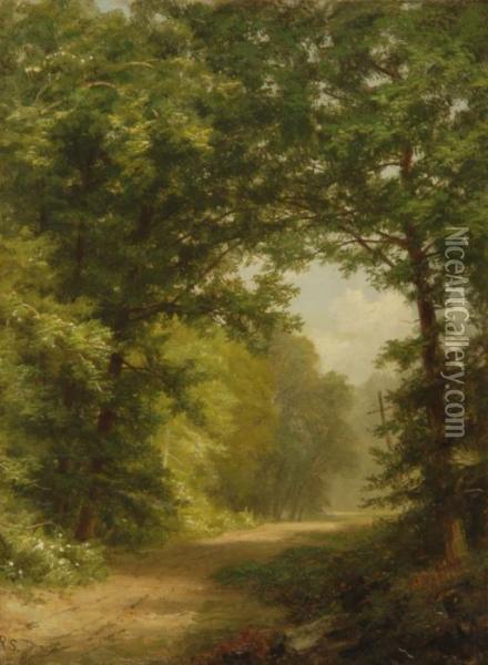 Country Road Oil Painting - William Russell Smith