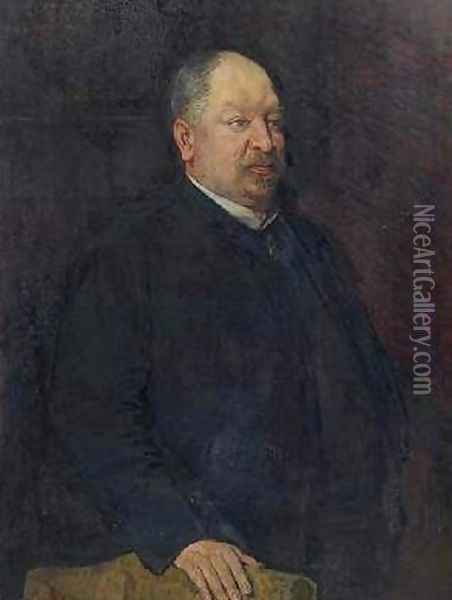 Portrait of Mr. Camille Laurent Oil Painting - Theo van Rysselberghe