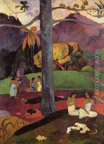 Mata Mua Oil Painting - Paul Gauguin