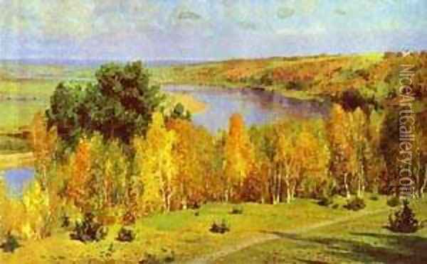 Golden Autumn 1893 Oil Painting - Vasily Polenov