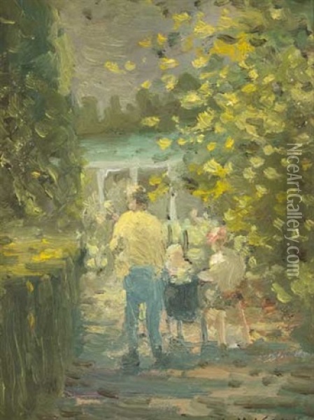 The Botanic Gardens Oil Painting - William Mason
