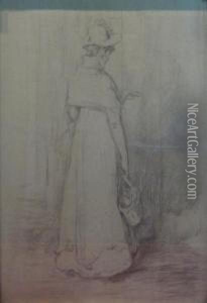 Study Of Girl's Back Oil Painting - Sir William Quiller-Orchardson