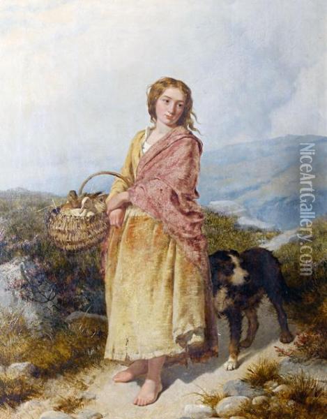 On The Way To Market Oil Painting - Isaac Henzell