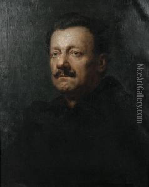 Portrait Of A Man Oil Painting - Stefan Simony
