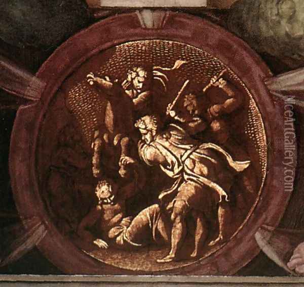 Medallion (3) 1511 Oil Painting - Michelangelo Buonarroti