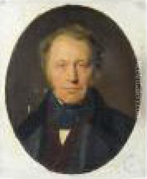 Portrait Du Comte James-alexandre De Pourtales-gorgier Oil Painting - Paul Delaroche