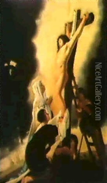 The Cricifixion Oil Painting - Paulus Bor