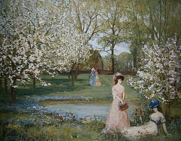 The Howe in Spring Oil Painting - Charles Edward Conder