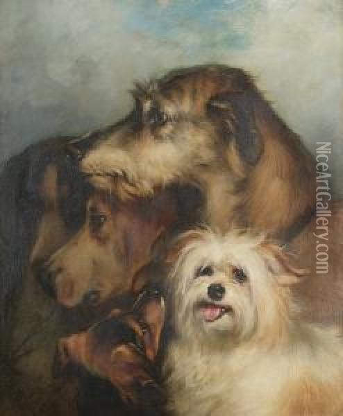 Sporting Companions Oil Painting - Thomas William Earl