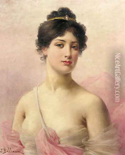 A young beauty Oil Painting - Jules Frederic Ballavoine