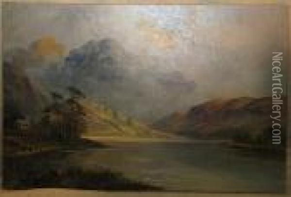 Loch Earn Oil Painting - Frank E. Jamieson