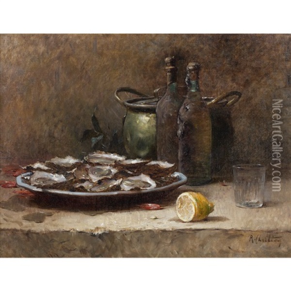 La Collation Oil Painting - Rene Louis Chretien
