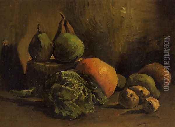 Still Life With Vegetables And Fruit Oil Painting - Vincent Van Gogh